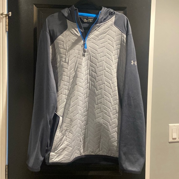 NWOT UA COLDGEAR 1/4 Zip with Patterned Front - Picture 1 of 5